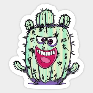 Cactus with attitude Sticker